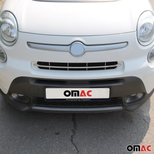 FIAT 500L Grill - Front - Omac - S.Steel - Gloss Silver - '14-'20